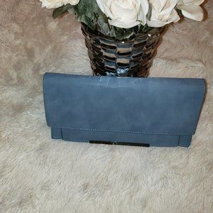 Blue Leather Handbag
